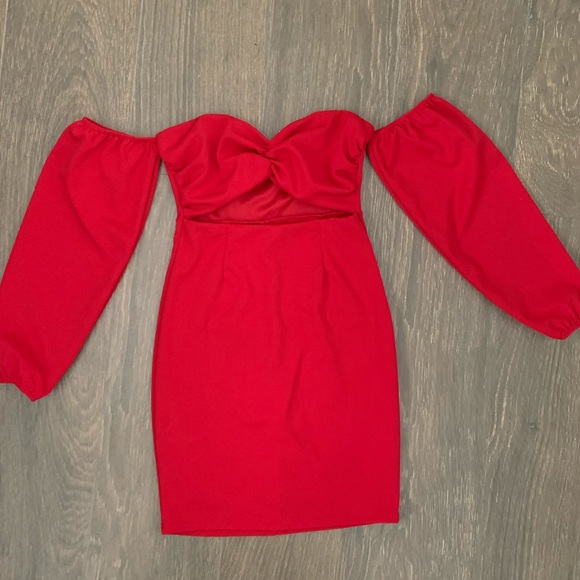 Red Party Dress - Picture 4 of 6